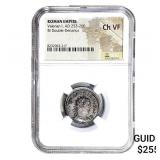 Roman Valerian I, AD 253-260 BI Dbl-Denarius NGC
