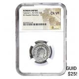 Roman Valerian I, AD 253-260 BI Dbl-Denarius NGC