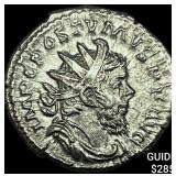 Roman Postumus 260-269 AD Silver Dbl Denararius C