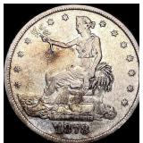 1878-S Silver Trade Dollar NEARLY UNCIRCULATED