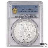 2021-S Morgan Silver Dollar PCGS MS70 100th Anniv.