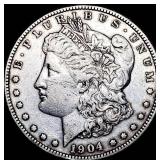 1904-S Silver Morgan Dollar NEARLY UNCIRCULATED