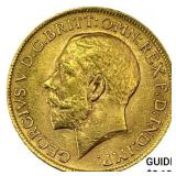 1913 Great Britain .2355oz Gold Sovereign UNCIRCUL