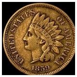 1859 Copper-Nickel Indian Head Cent LIGHTLY CIRCUL