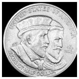 1924 Silver Huguenot-Walloon Half Dollar UNCIRCULA