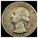 1932-S Silver Washington Quarter LIGHTLY CIRCULATE