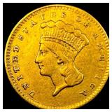 1856 Gold $1 Indian Head Type 2 HIGH GRADE