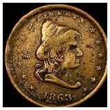 1863 Civil War Token - Our Army NICELY CIRCULATED