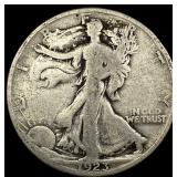 1923-S Silver Walking Liberty Half Dollar NICELY C