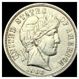 1906-O Silver Barber Dime HIGH GRADE