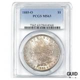 1885-O Morgan Silver Dollar PCGS MS63