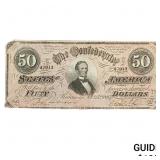 1864 $50 Confederate States of America 6