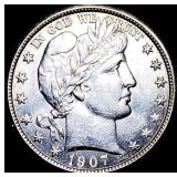 1907-D Silver Barber Half Dollar UNCIRCULATED