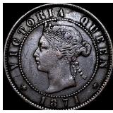 1871 Prince Edward Island Bronze One Cent NEARLY U