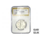1916-D Walking Liberty Half Dollar PGA AU58