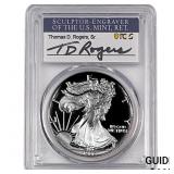 1986-S Silver Eagle PCGS PR70 DCAM Thomas D Rogers