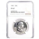 1961 Franklin Half Dollar NGC PF67