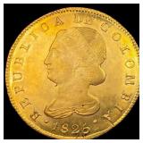 1825-FM Colombia Popayan Gold 8 Escudo