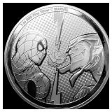 2024 Niue 1 oz Silver $2 Marvel Spider-Man vs Gree
