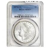 1878-CC Morgan Silver Dollar PCGS MS63+