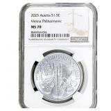 2025 Austria 1OZ SIlver 1.5 Euro Vienna Philharmon