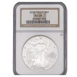 2001 Silver Eagle NGC MS69
