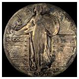 1927-S Silver Standing Liberty Quarter LIGHTLY CIR