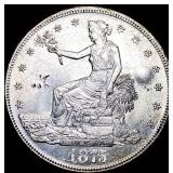 1875-S Silver Trade Dollar UNCIRCULATED