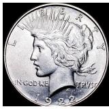 1922 Silver Peace Dollar CHOICE BU