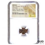 Judaea Alex, Jannaeus 103-76 BC Bronze Purtah NGC