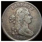 1804 Draped Bust Half Cent  NEARLY UNCIRCULATED