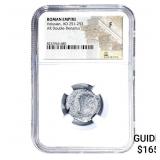 Roman Volusian, AD 251-253 AR Dbl-Denarius NGC F