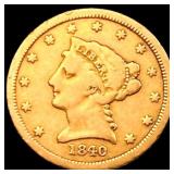 1840 $2.50 Gold Quarter Eagle