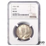 1936 Elgin Half Dollar NGC MS66