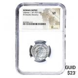 Roman Valerian I, AD 253-260 BI Dbl-Denarius NGC