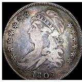 1807 Silver Half Dollar Draped Bust LIGHTLY CIRCUL