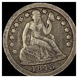 1843 Seated Liberty Dime NICELY CIRCULATED