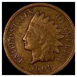 1908-S Indian Head Cent LIGHTLY CIRCULATED