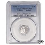 1998-W 1/10OZ Platinum Liberty $10 PCGS PR69 DCAM