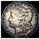 1890-CC Silver Morgan Dollar LIGHTLY CIRCULATED