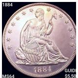 1884 Seated Liberty Half Dollar CHOICE BU