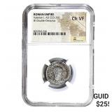 Roman Valerian I, AD 253-260 BI Dbl-Denarius NGC