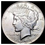 1934 Silver Peace Dollar CLOSELY UNCIRCULATED