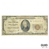 1929 $20 Federal Reserve Bank San Francisco,CA