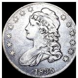 1835 Capped Bust Half Dollar LIGHTLY CIRCULATED