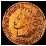 1876 Indian Head Cent NEARLY UNCIRCULATED