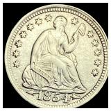 1854 Seated Liberty Half Dime  CLOSELY UNCIRCULAT