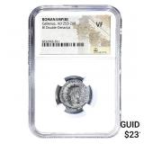 Roman Gallienus,AD 253-268 BI Dbl-Denarius NGC VF
