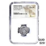 Roman Valerian II, AD 256-258 BI Dbl-Denarius NGC