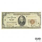 1929 $20 Federal Reserve Bank New York